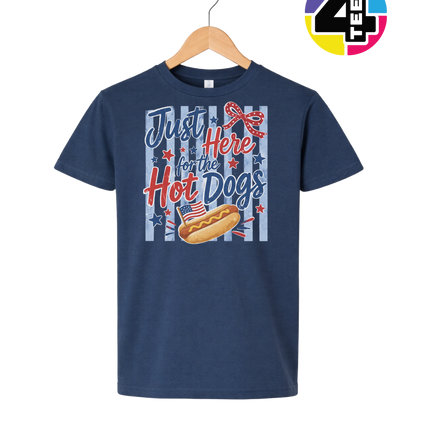 Just Here For The Hot Dogs Youth Tee