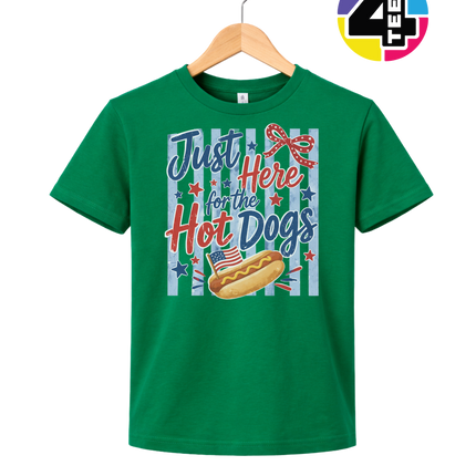 Just Here For The Hot Dogs Youth Tee