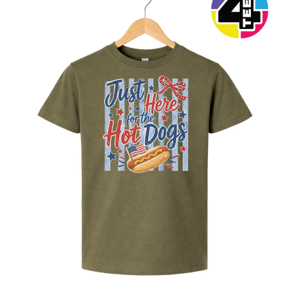 Just Here For The Hot Dogs Youth Tee