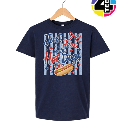 Just Here For The Hot Dogs Youth Tee