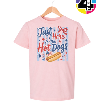 Just Here For The Hot Dogs Youth Tee