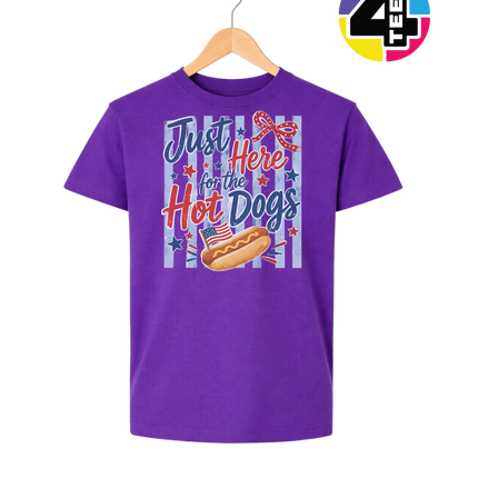Just Here For The Hot Dogs Youth Tee
