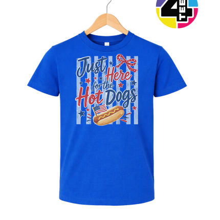 Just Here For The Hot Dogs Youth Tee