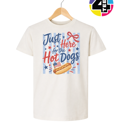 Just Here For The Hot Dogs Youth Tee