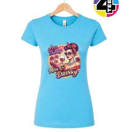 Retro Pinup Girl Wine Summer Women's Tee