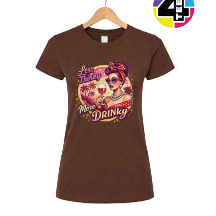Retro Pinup Girl Wine Summer Women's Tee