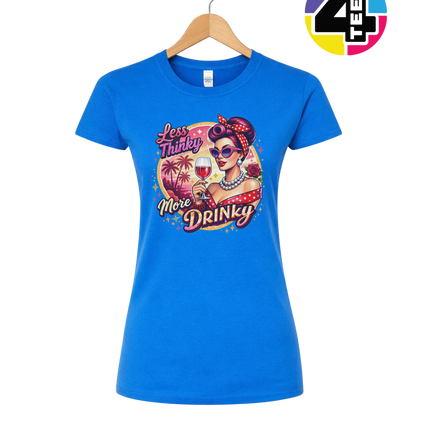 Retro Pinup Girl Wine Summer Women's Tee
