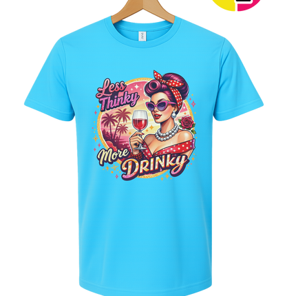 Retro Pinup Girl Wine Summer Tee