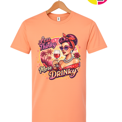 Retro Pinup Girl Wine Summer Tee