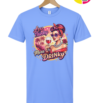 Retro Pinup Girl Wine Summer Tee