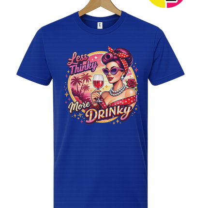 Retro Pinup Girl Wine Summer Tee