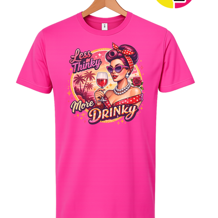 Retro Pinup Girl Wine Summer Tee