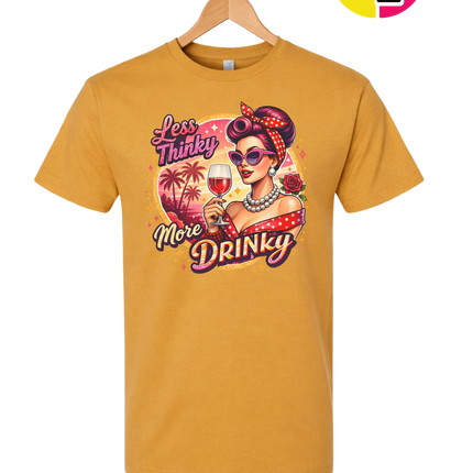 Retro Pinup Girl Wine Summer Tee
