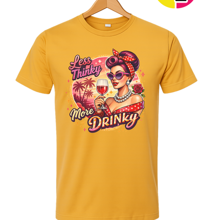Retro Pinup Girl Wine Summer Tee