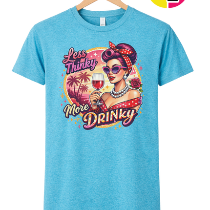 Retro Pinup Girl Wine Summer Tee