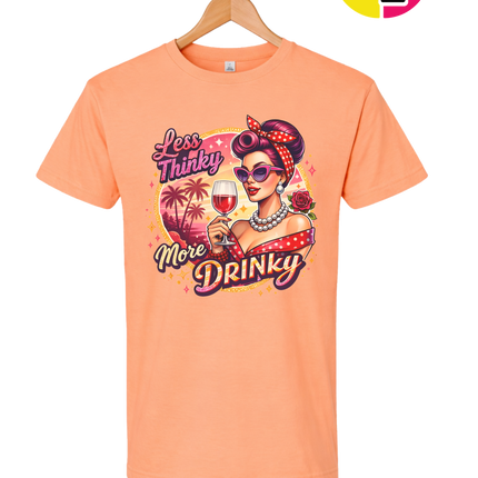 Retro Pinup Girl Wine Summer Tee