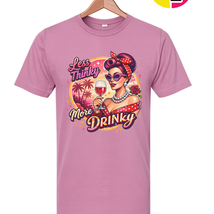 Retro Pinup Girl Wine Summer Tee