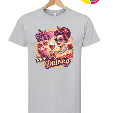 Retro Pinup Girl Wine Summer Tee