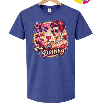 Retro Pinup Girl Wine Summer Tee