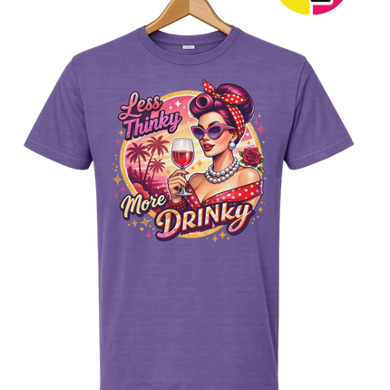 Retro Pinup Girl Wine Summer Tee
