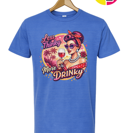 Retro Pinup Girl Wine Summer Tee