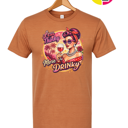Retro Pinup Girl Wine Summer Tee