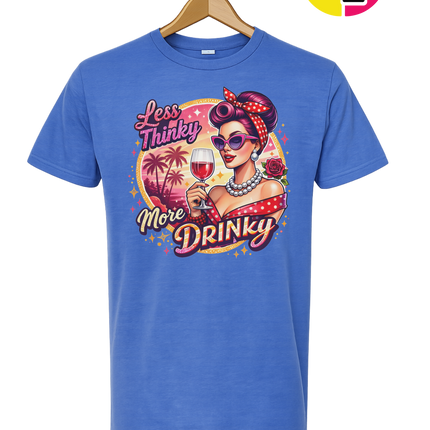 Retro Pinup Girl Wine Summer Tee