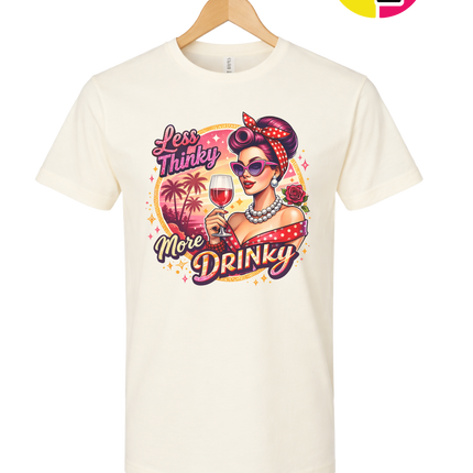 Retro Pinup Girl Wine Summer Tee