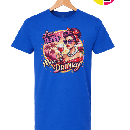 Retro Pinup Girl Wine Summer Tee