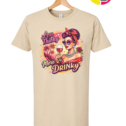 Retro Pinup Girl Wine Summer Tee