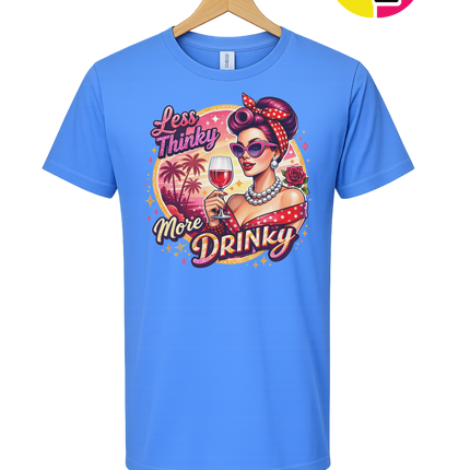 Retro Pinup Girl Wine Summer Tee