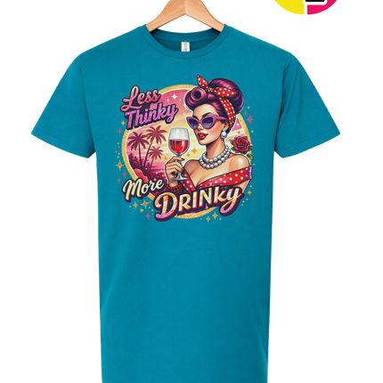 Retro Pinup Girl Wine Summer Tee