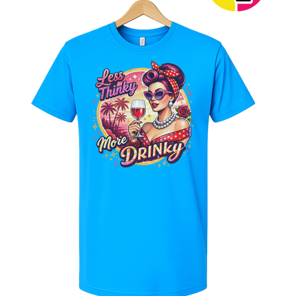Retro Pinup Girl Wine Summer Tee