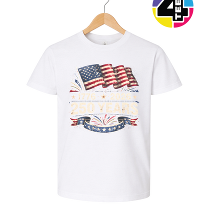 Retro 4th Of July Youth Tee