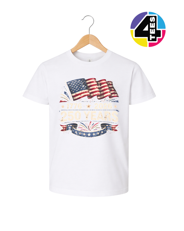 Retro 4th Of July Youth Tee