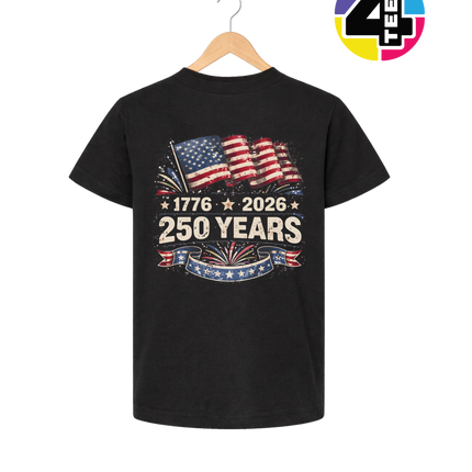 Retro 4th Of July Youth Tee