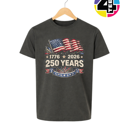 Retro 4th Of July Youth Tee
