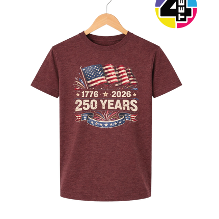 Retro 4th Of July Youth Tee