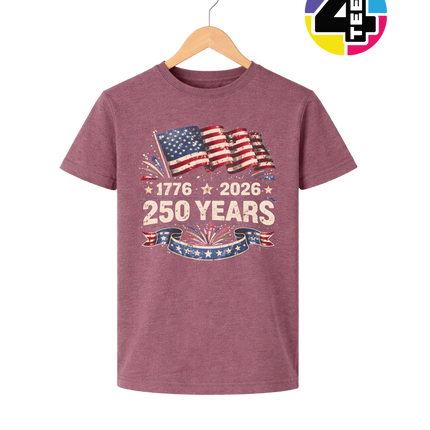 Retro 4th Of July Youth Tee