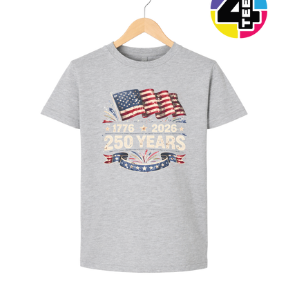 Retro 4th Of July Youth Tee