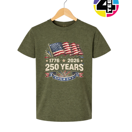 Retro 4th Of July Youth Tee
