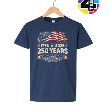 Retro 4th Of July Youth Tee