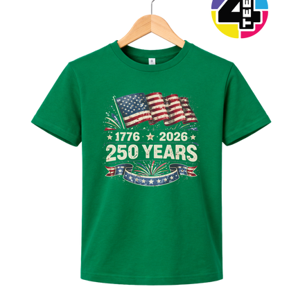 Retro 4th Of July Youth Tee