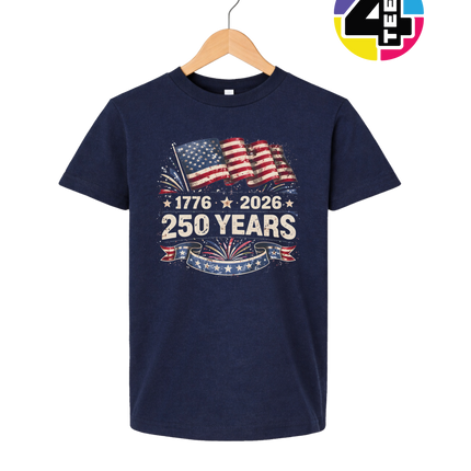 Retro 4th Of July Youth Tee