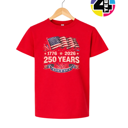 Retro 4th Of July Youth Tee