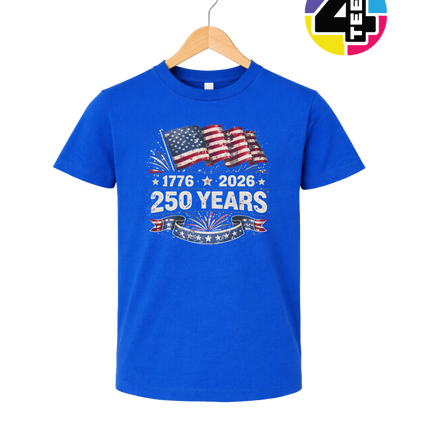 Retro 4th Of July Youth Tee