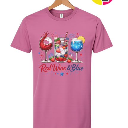 Red, Wine And Blue Tee