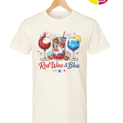 Red, Wine And Blue Tee