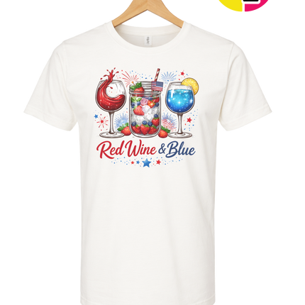 Red, Wine And Blue Tee
