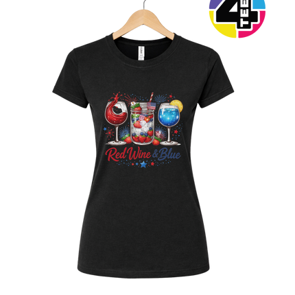 Red, Wine And Blue Women's Tee